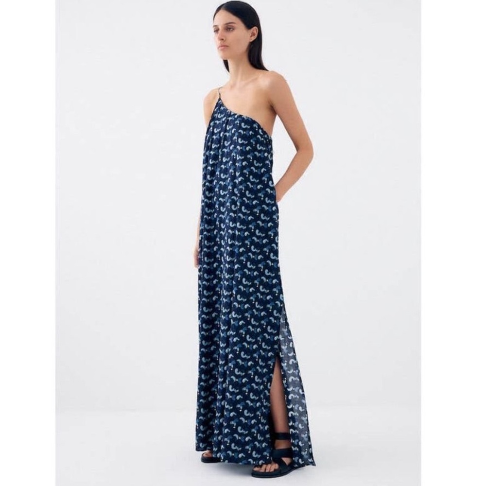 Bird & Knoll Otto One Shoulder Maxi Dress